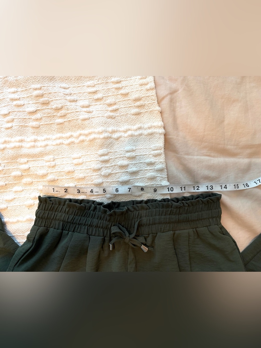 Casual Drawstring Trouser Jogger Pants w/pockets - Green - NWOT Size M - Picture 4 of 6